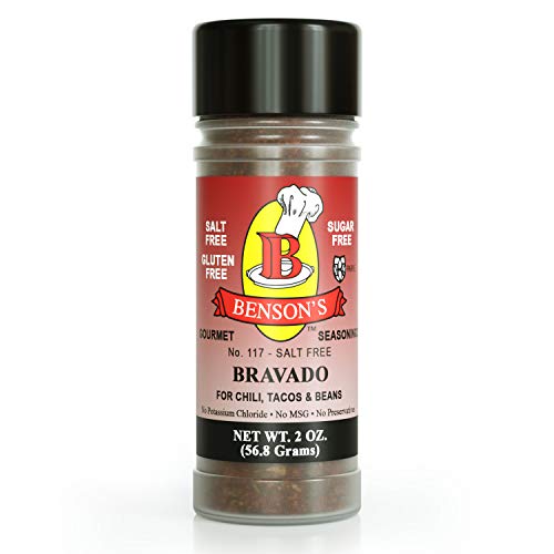 Bravado Tex-Mex Chili Salt-Free Seasoning 2 Oz Bottle