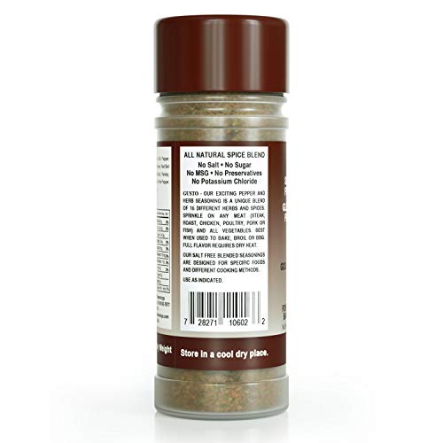 Bensons - Gusto Garlic Pepper And Herb Seasoning - Salt-Free, Su