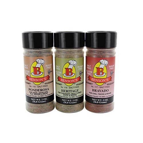 Bensons - Sportsmens Collection Salt Free Seasoning Set = Wild