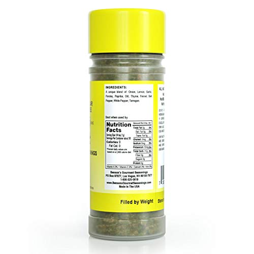 Bensons - Zesty Lemon And Herb Seasoning - Salt-Free, Sugar-Free