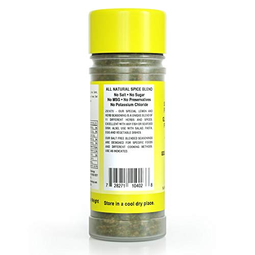 Bensons - Zesty Lemon And Herb Seasoning - Salt-Free, Sugar-Free