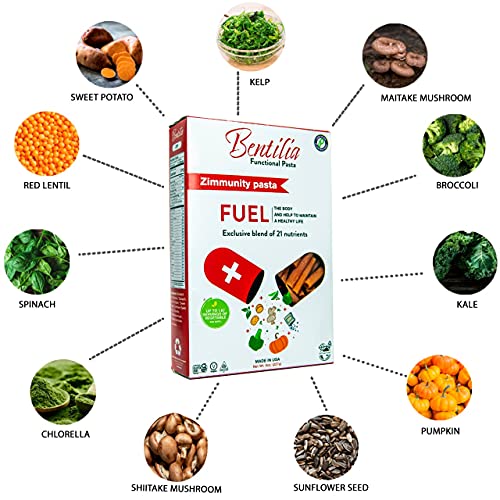 Bentilia Zimmunity Gluten Free Veggie Pasta 6 Pack | 21 Nutrient