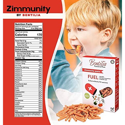 Bentilia Zimmunity Gluten Free Veggie Pasta 6 Pack | 21 Nutrient