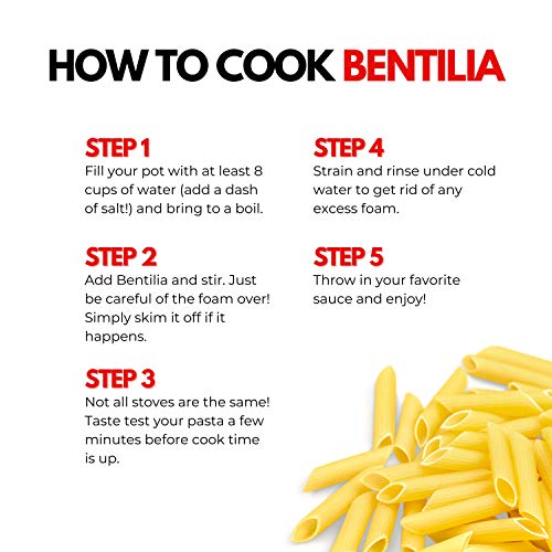 Bentilia Gluten Free Red Lentil Rotini Pasta | 24 Servings, Kosh