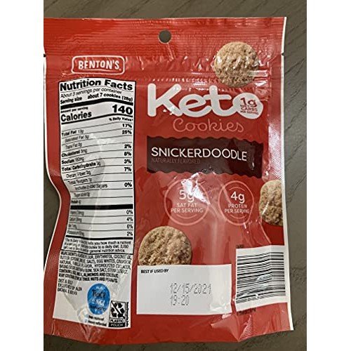 Bentons Keto Cookies, 3 Ounce Pack of 1
