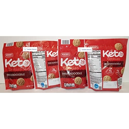 Bentons Keto Cookies Snickerdoodle 3.0oz 85g Four Bags