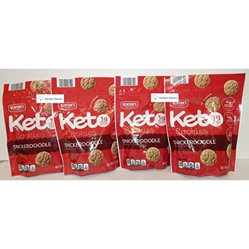 Bentons Keto Cookies Snickerdoodle 3.0oz 85g Four Bags