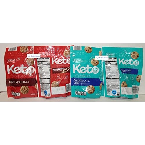 Bentons Keto Cookies Snickerdoodle & Chocolate Chip 3.0oz 85g ...