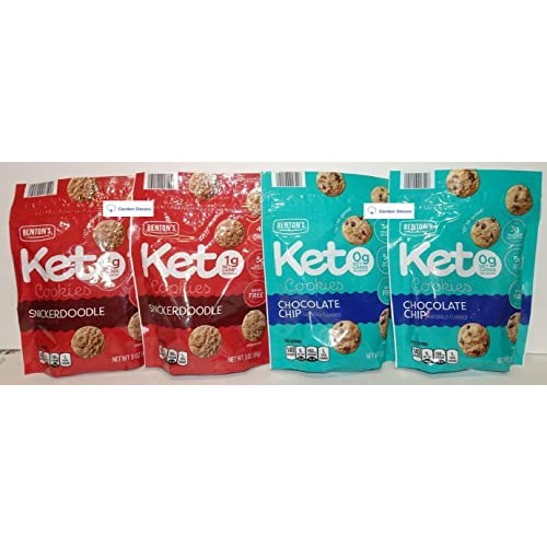 Bentons Keto Cookies Snickerdoodle & Chocolate Chip 3.0oz 85g ...