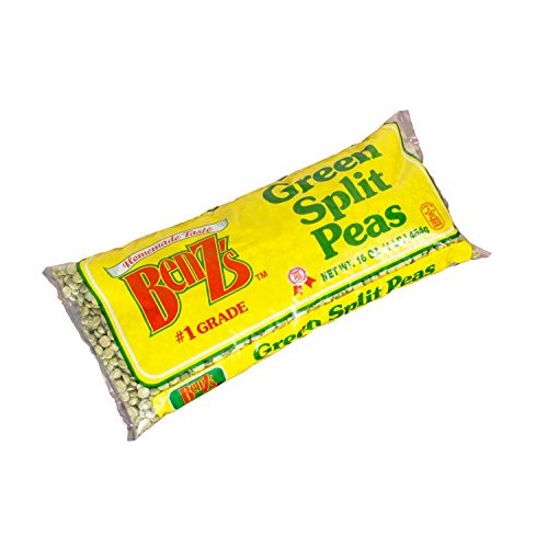 Benzs Green Split Peas, Kosher, Pack Of 2 16-Ounce Bag
