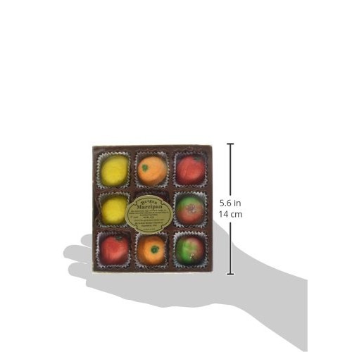 Assorted Marzipan Fruit - 9 Pieces 4 Oz