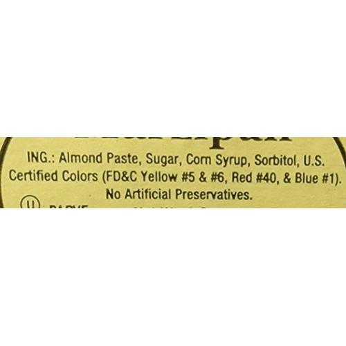 Bergen Marzipan - Assorted Fruit Shapes 18Pcs. By Bergen Marzi