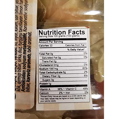 Berrak Mixed Pickles Karisik Tursu 5Kg ~11Lb Made In Turkey