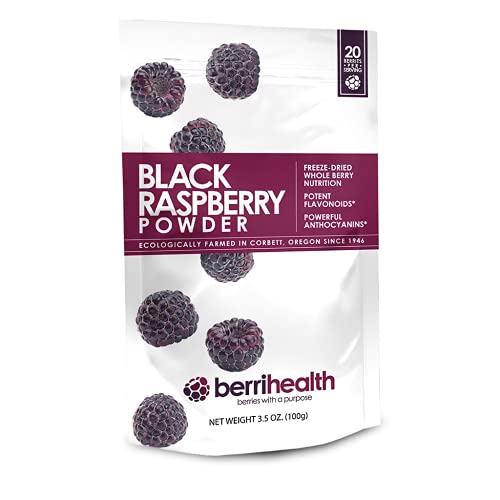 Berrihealths 100% Authentic Black Raspberry Powder - 100 Grams
