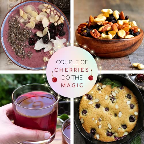 Berrilys Dried Dark Sweet Cherries, No Added Sugar, 1 LB, Pitted...