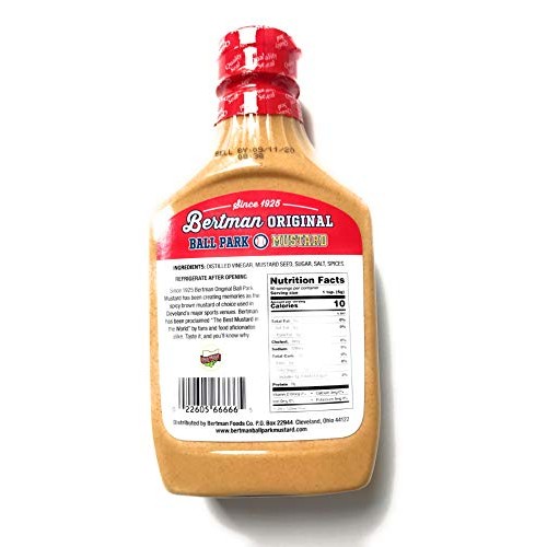 Bertman Ball Park Mustard - 2 16 Ounce Bottles of Original Bertm...