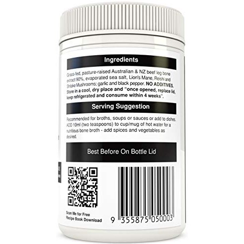 Beef Bone Broth Concentrate Mushroom Flavor - Made From Top Aust