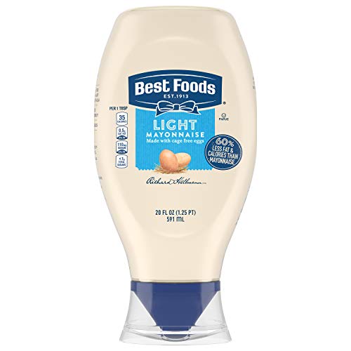 Best Foods Mayonnaise Squeeze Light Mayo 20 Oz