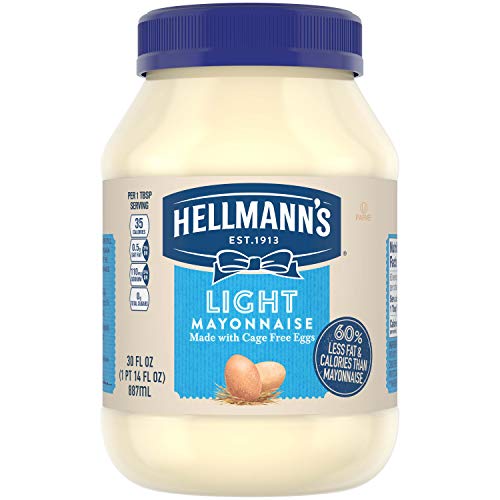 Hellmanns Mayonnaise, Light, 30 Ounce