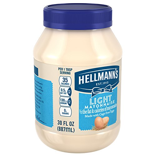 Hellmanns Mayonnaise, Light, 30 Ounce
