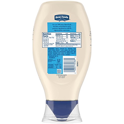 Best Foods Light Mayonnaise, Squeeze, 20 Oz, 3 Pack