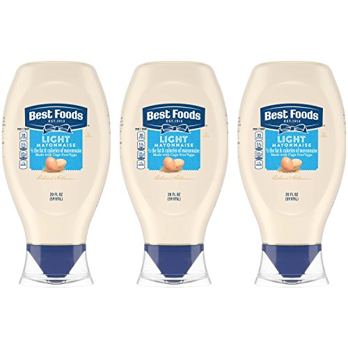 Best Foods Light Mayonnaise, Squeeze, 20 Oz, 3 Pack