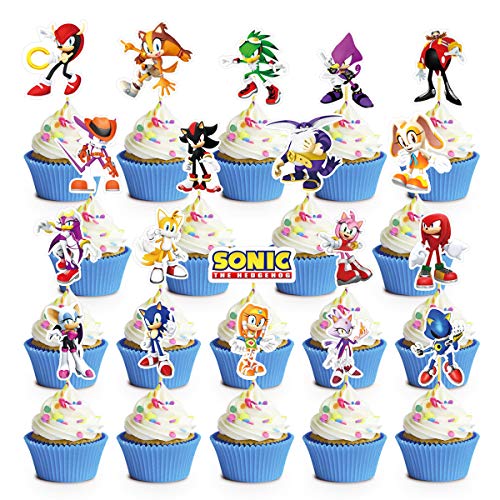 Decorations For Sonic Cake Topper Cupcake Toppers Birthday Party