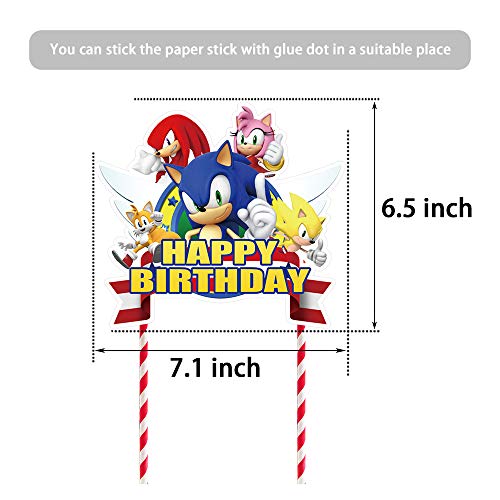 Decorations For Sonic Cake Topper Cupcake Toppers Birthday Party