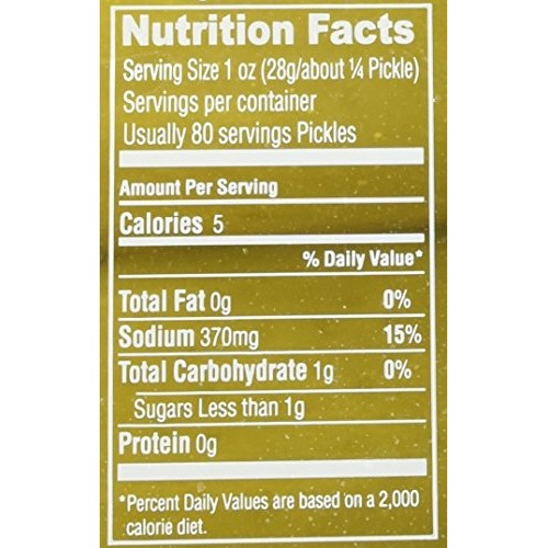 Best Maid Sour Pickles 1 Gal 18-22 Count