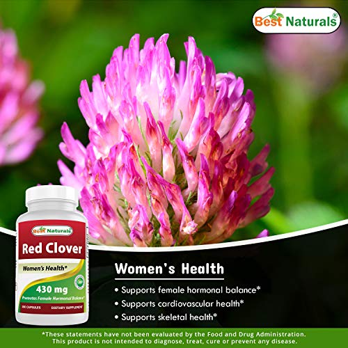 Best Naturals Red Clover 430 Mg 180 Capsules