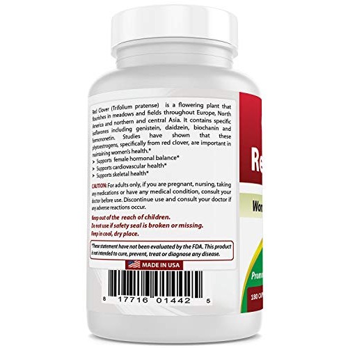Best Naturals Red Clover 430 Mg 180 Capsules
