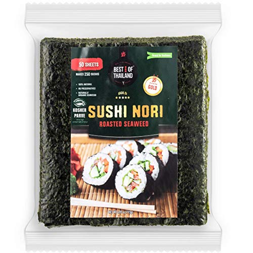 Best Of Thailand Organic Sushi Nori Seaweed Sheets | Premium Roa