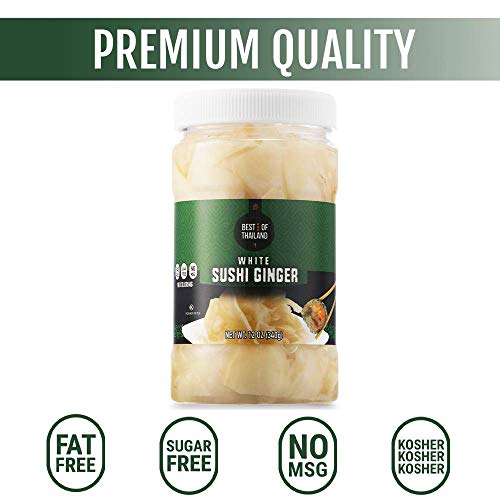 Best Of Thailand Japanese White Pickled Sushi Ginger | Fresh Sli