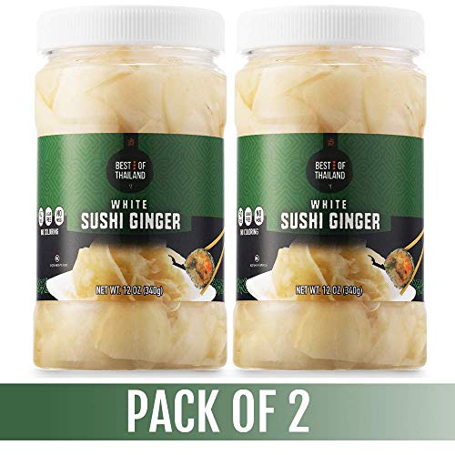 Best Of Thailand Japanese White Pickled Sushi Ginger | Fresh Sli