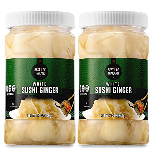 Best Of Thailand Japanese White Pickled Sushi Ginger | Fresh Sli