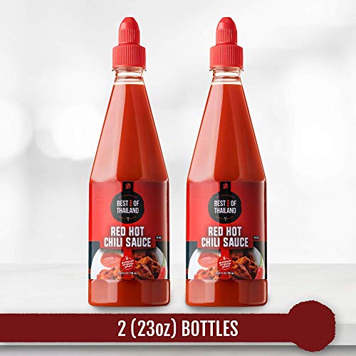 Best Of Thailand Spicy Chili Sauce | 2 Bottles Of 23.65Oz Real A