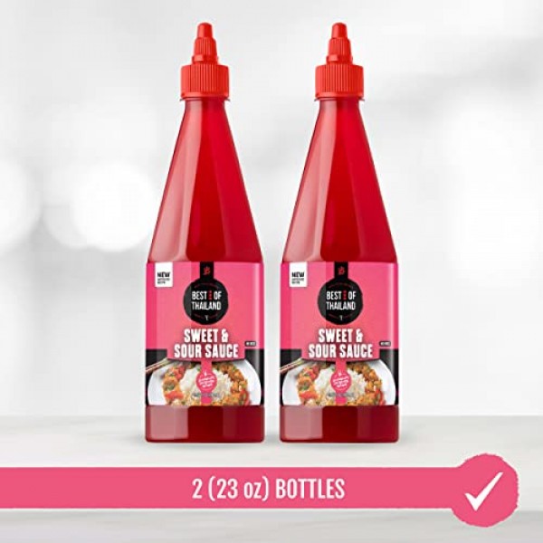Best Of Thailand Sweet &Amp; Sour Sauce | 2 Bottles Of 23.65Oz Authe