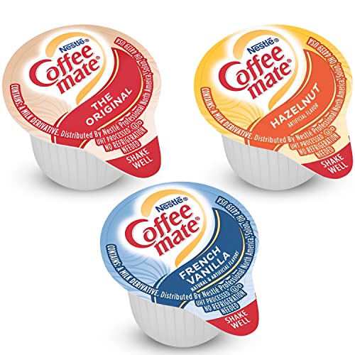 Coffee Mate Liquid Creamer 180 Cups - Singles Variety Pack, Indi