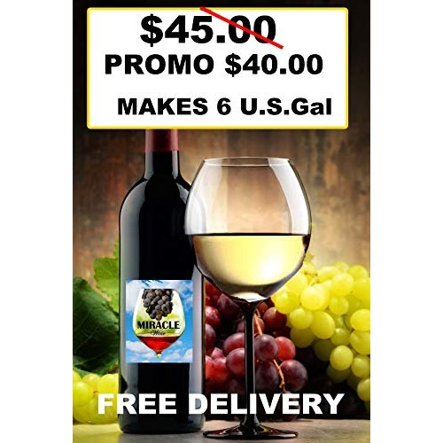 Pinot Grigio White Style Grape Extraction. Makes 6 U.S Gal