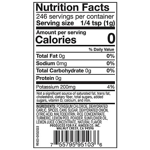 Kinders Seasoning No Salt Lemon Pepper 8.7oz. is Gluten Free, ...