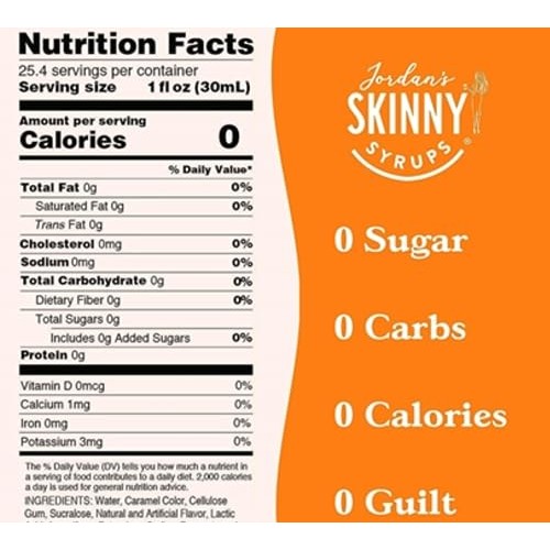 Skinny Syrups Sugar Free | Jordans Skinny Sauce Variety Pack of ...