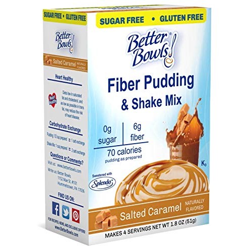 Better Bowls Sugar-Free Instant Pudding, Salted Caramel 1.8 Oun