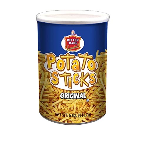 Better Made Potato Sticks 5oz Canister - Original, 12 Can Tray... Better Made Potato Sticks 5oz Canister - Original, 12 Can Tray...