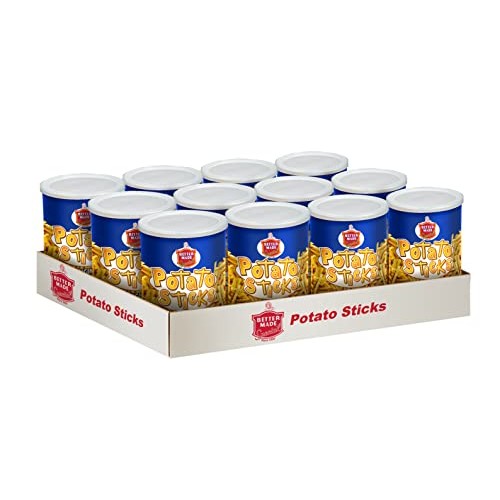 Better Made Potato Sticks 5oz Canister - Original, 12 Can Tray... Better Made Potato Sticks 5oz Canister - Original, 12 Can Tray...