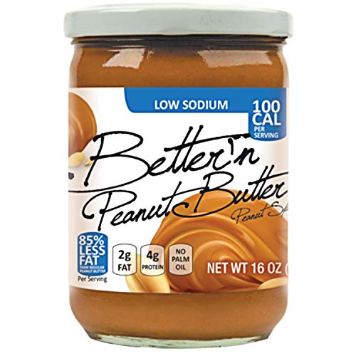 Better N Peanut Butter Low Sodium Low Fat Peanut Spread, 16 Oz
