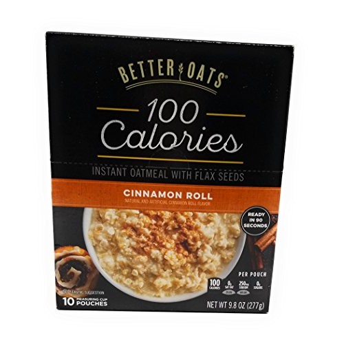Better Oats Oat Fit Instant Oatmeal Cinnamon Roll 9.8Oz 3 Pack