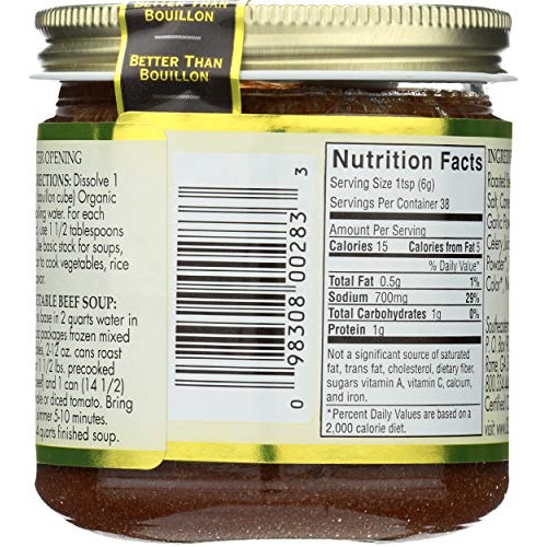 Better Than Bouillon, Base Beef Organic, 8 Ounce