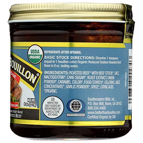 Better Than Bouillon, Bouillon Base Beef Roasted Organic, 8 Ounce