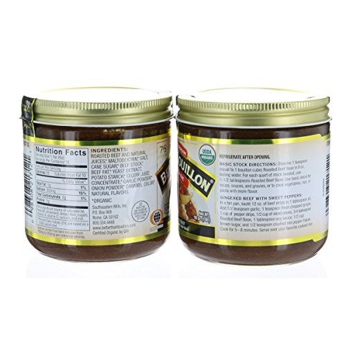 Pack 2 - Better Than Bouillon Organic Beef Base, Reduced Sodium