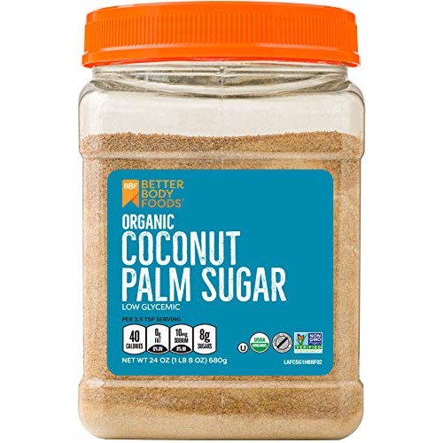 Organic Coconut Palm Sugar, Gluten-Free, Non-Gmo Sweetener Subst